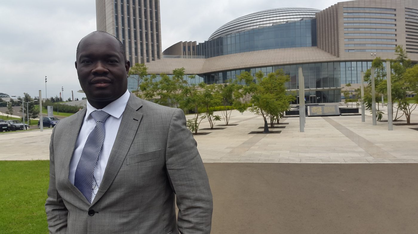 Joseph Onyango at the African Union Headquarters, Addis Ababa